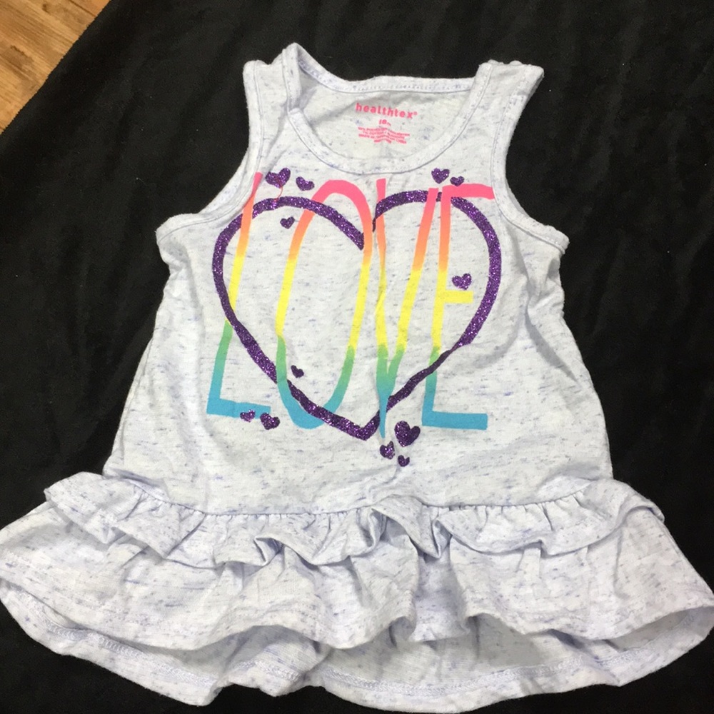 A little girls purple tank top dressy